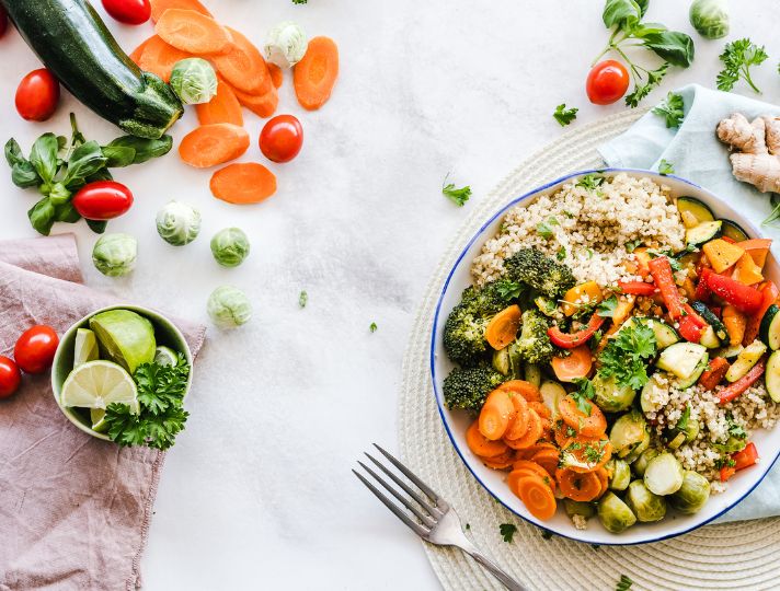 plate of nutritional food